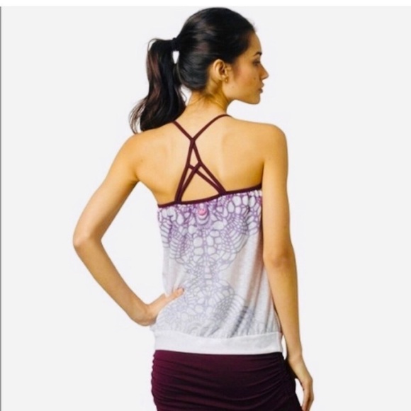 Prana Daydream Meadow Tank Top strappy yoga tank top - Picture 2 of 8